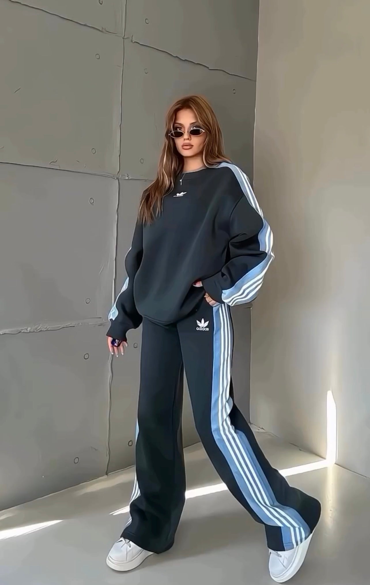 Everyday City Stripe Tracksuit Set